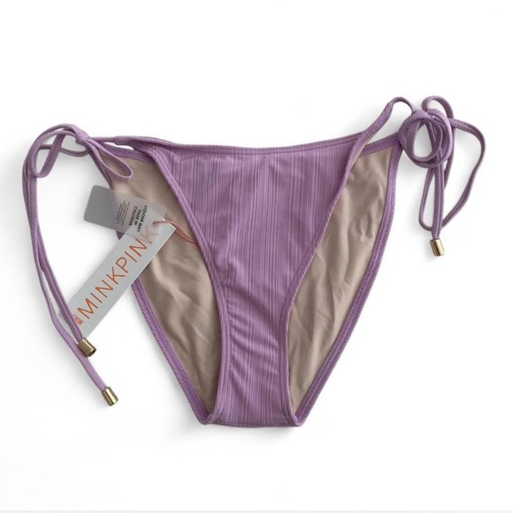 MINKPINK Women's Purple Bikini Bottom - Picture 1 of 5
